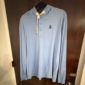 Bundle 2 for $30. Psycho Bunny Sky Blue Hoodie Shirt. Size XL (6).